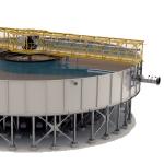 Natural Settling Water Treatment Thickener Equipment High Efficient Work