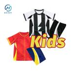Customized Logo Printing Kids Soccer Jerseys Breathable Moisture-wicking Fabric