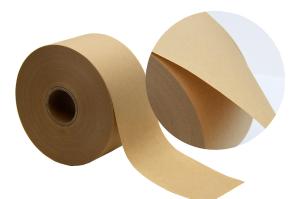 Wholesale Non Reinforced Brown Kraft Paper Tape Eco Friendly Wet Water Activated Gummed Paper Tape from china suppliers