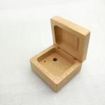 Small jewelry natural unfinished plain hinged DIY blank wooden box