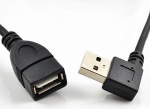Wholesale Right angle USB 2.0 A male to female extension cable from china suppliers