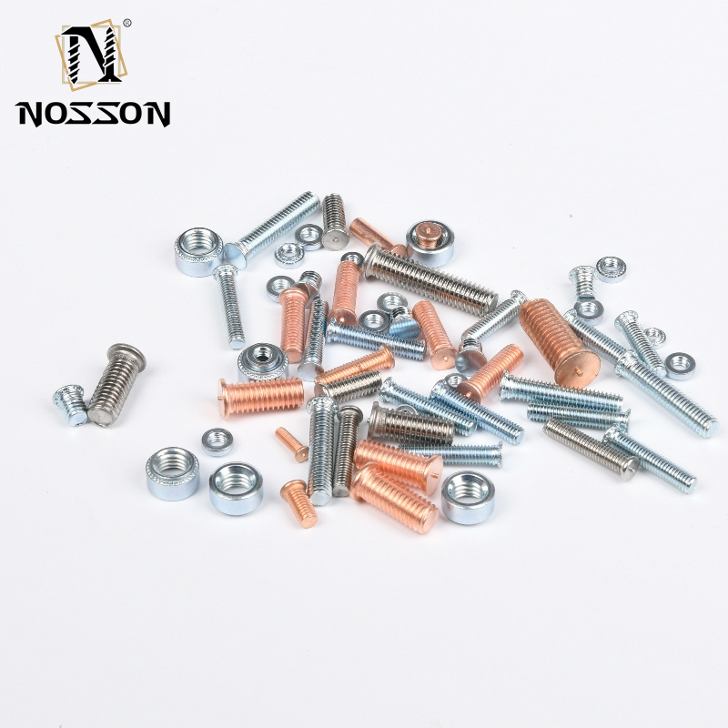 DIN Standard Stainless Steel 304 Polished Copper Plated Stud Welding Screw M3 M4 M5 M6 M8 for Industrial Applications