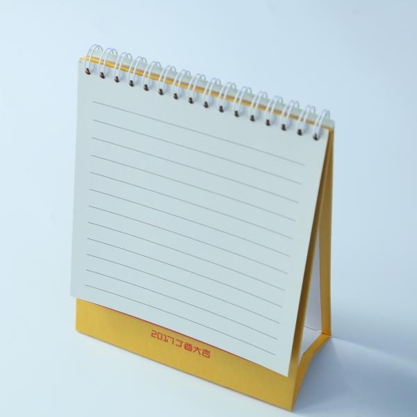 180 X 230mm Desk Wall Calendar Inner Gold Color Art Paper Various Language