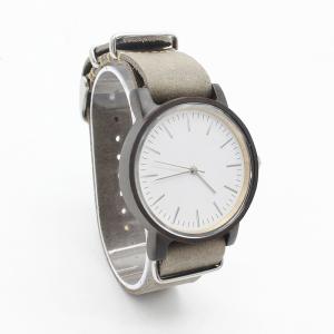 Wholesale Sandalwood Black Leather Strap Watches Mens Japan Quartz Movement from china suppliers