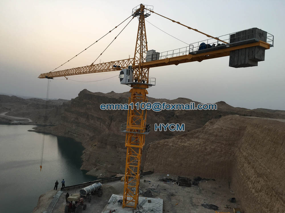 qtz250-7030 Tower Crane Construction Building Tools 16TONS Load
