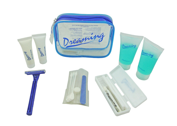 Travel Clear Airline Amenity Kits Lovely PVC Pouch with Personal Products