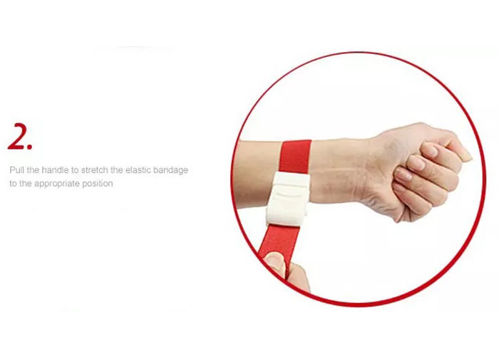 Custom Colourful Emergency Medical Tourniquet With Buckle Convenient Roll Clip