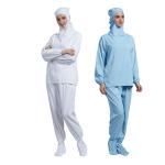 Breathable Sweat Absorbing Antistatic Clean Workshop Clothing Cleanroom Hooded