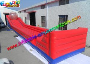 Wholesale 0.55 mm PVC Red Inflatable Sports Games With Track Lane Race from china suppliers