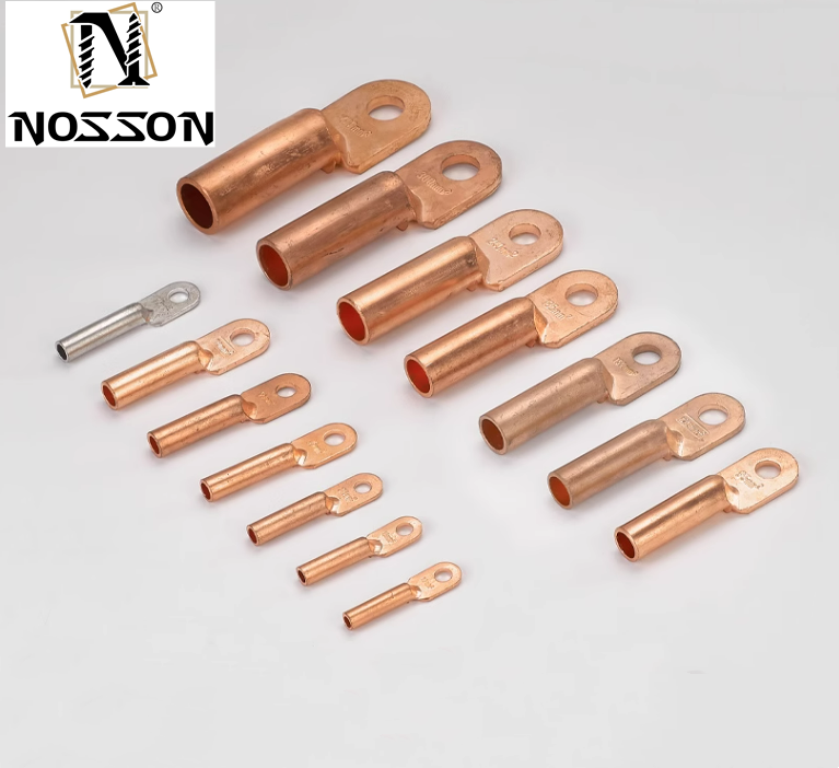 Brass Coated Tin Collecting Wires Battery Cable Lug 19221-0229 Molex Terminal Connector for RING TNG 3/8 6 AWG