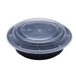 16oz PP American Style Black Base Round Container Food Grade