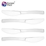 Eco friendly BPA free disposable PS plastic 7" dessert knife for dinner
