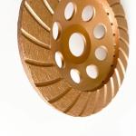 4.5inch 4 Inch Concrete Turbo Diamond Grinding Cup Wheel Sintered 115mm