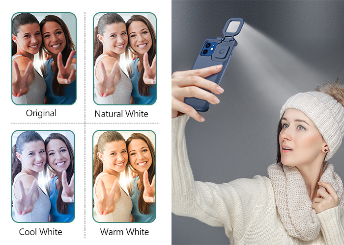 2 in 1 Foldable OEM ODM Beauty Selfie Ring Light For Phone Case