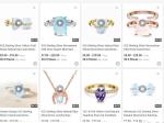 Trendy Jewelry Raw Moonstone Ring Sterling Silver 925 Irregular Three Prongs