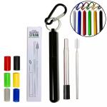 Eco Friendly Food Grade 304 / 316 Stainless Steel Straws Set For Drinking