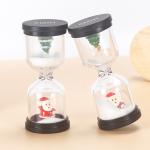 Plastic Hourglass Christmas Pink For Brushing
