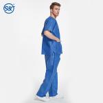 S&J Disposable Non woven medical patient gown without long sleeves