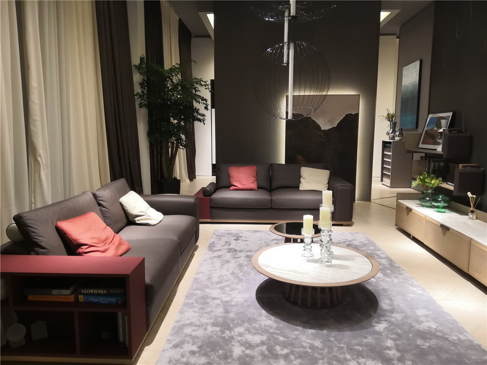 Cocktail Lounge coffee table with End table for leisure living furniture used for villa home Italy interior design style