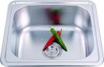 SUS304 Stainless Steel Kitchen Sink Single Bowl Press Kitchen Sink Topmount