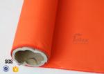 Orange Acrylic Coated Fibreglass Fabric 280g/m2 0.25mm Fire Resistant