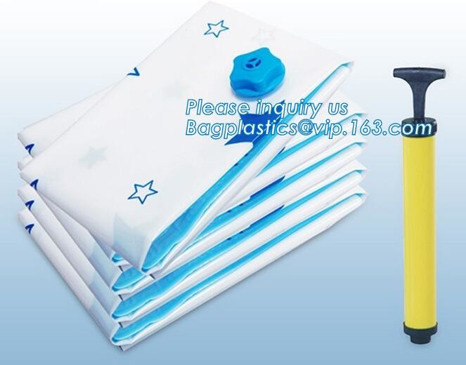 vacuum seal storage bags for down jacket coats, hand rolling vacuum bag for travel, Compress Vacum Packing Bag, bagplast