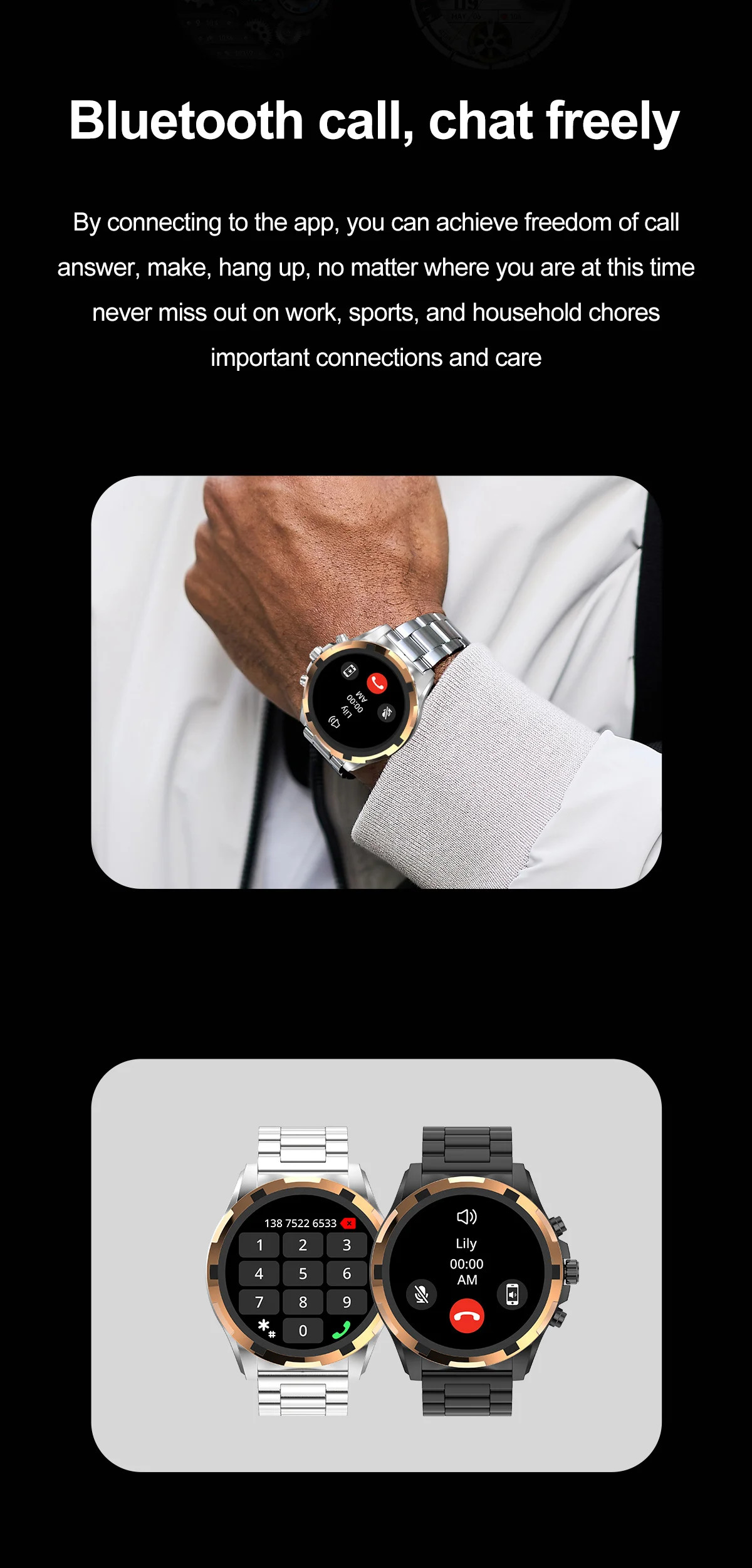 HK98 Amoled Screen Full Touch Sport Fitness Watches IP67 Waterproof Android IOS Watch For Men