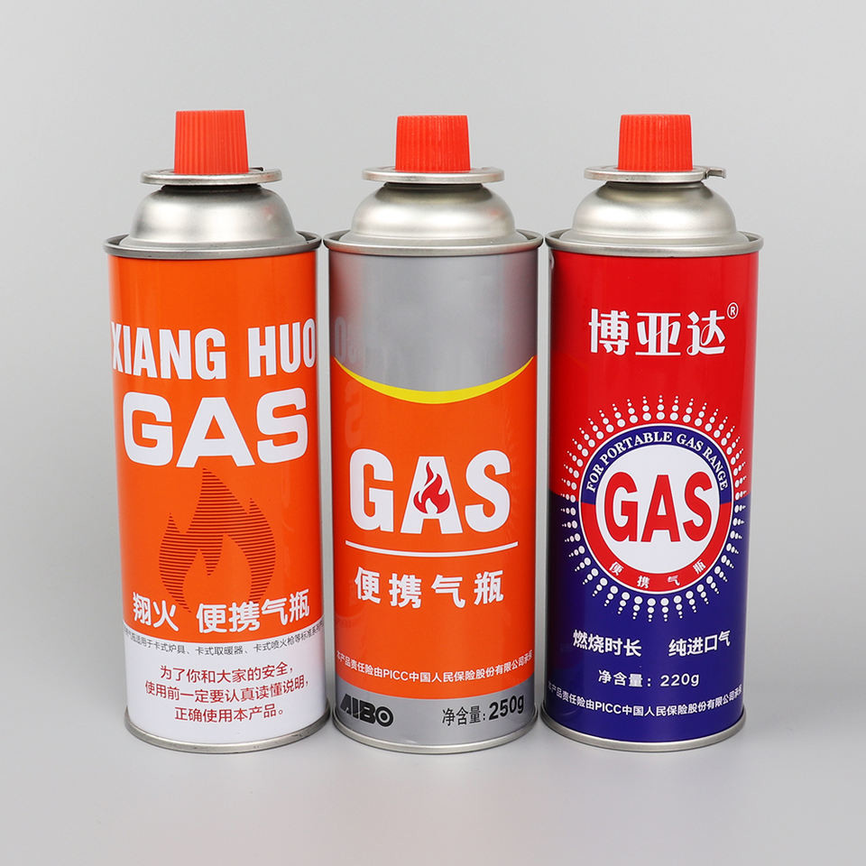Butane Gas Furnace Vavle Gas Cartridge Size 25.4mm For Hot Pot Free Sample