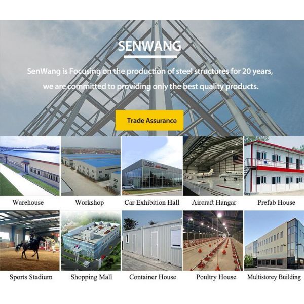 Customizable Design Aircraft Hangar with Optional Thermal and Acoustic Insulation and Prefabricated Assembly