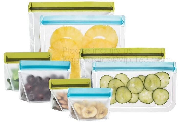PLA compostable plastic fresh vegetables packaging bag,Custom Logo k Reusable Silicone Fresh Sandwich Cooking Bag