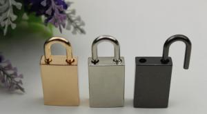 Wholesale Handbag hardware accessories 3 color without keys decoration Padlcok for purse from china suppliers