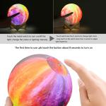16 Colors 3D Print Star Moon Lamp Light Colorful Change Touch Home Decor
