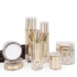Wholesale Diamond Shaped Acrylic Cream Jar Plastic Bottle Screw Cap Eye Cream Bottle from china suppliers