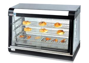 Wholesale Electric Heating Food Warmer Showcase Counter-top Curved Glass Bread Hot Display Cabinet from china suppliers