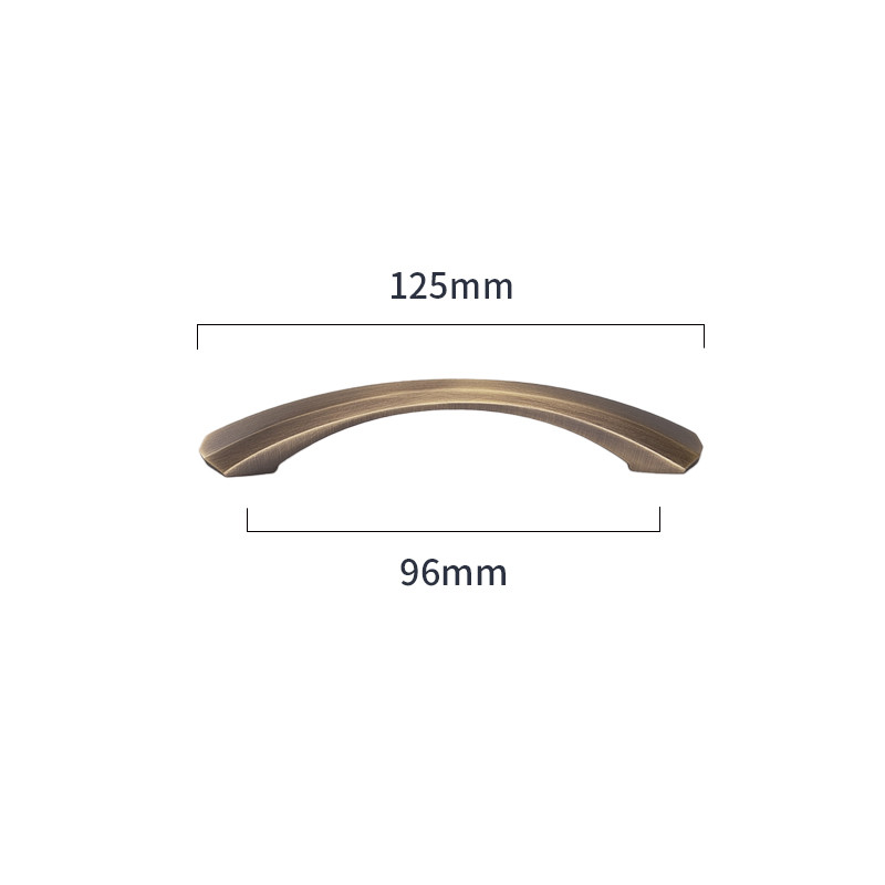 96mm 128mm Modern Brass Kitchen Cupboard Handles Hardware Mini Drawer Knob