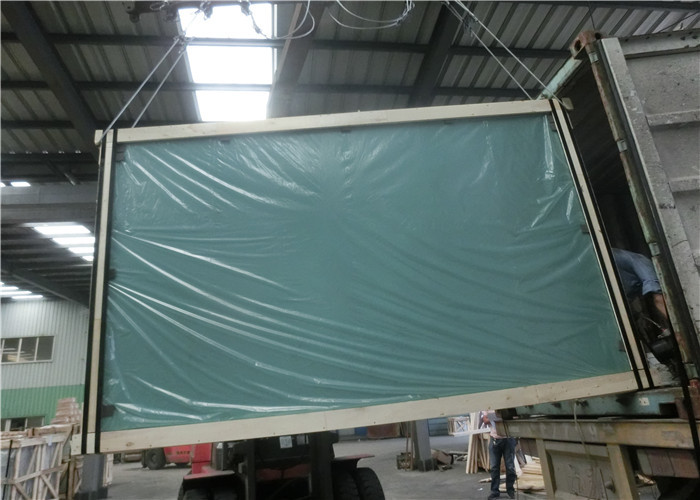 Tempered Dark Green Reflective Glass 4mm - 10mm Thickness For Apartment Block