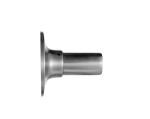 Polished Security Tubular Lock Set Satin Nickel Lever Handle