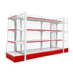 Supermarket Retail Store Metal Wire Mesh Gondola Shelving Wall Shelf Storage