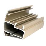 6063 T3 T8 Aluminum Window Profiles Beige Powder Coated Surface