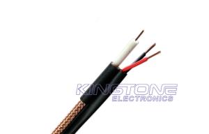 Wholesale 18 AWG BC 95% BC Braid RG6/U CCTV Coaxial Cable , CMR Siamese Cable for Ethernet from china suppliers