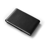 Portable Imitation Black PU Leather Aluminium Card Wallet Name Card Stand