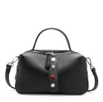 Soft Leather Handbags for Lady Pillow Bags Cowhide Tote Bag with Long Strap