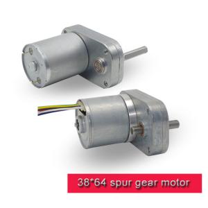 Wholesale 38mm * 64mm DC Spur Gear Motor / Brushless DC Motor With Carbon Brush from china suppliers