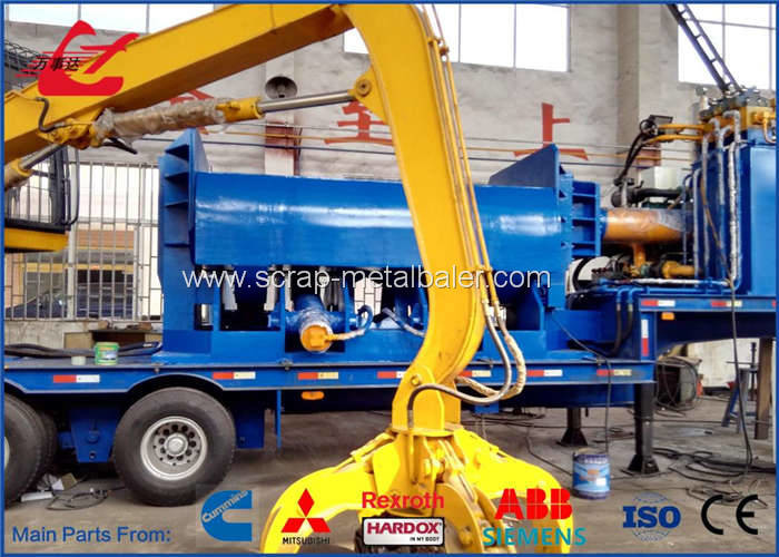 PLC Automatic Control Scrap Baler Logger , Hydraulic Baling Press Machine