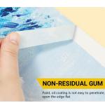 Premium White Masking Tape Non-Residue High Temp Resistance For Painters & DIY