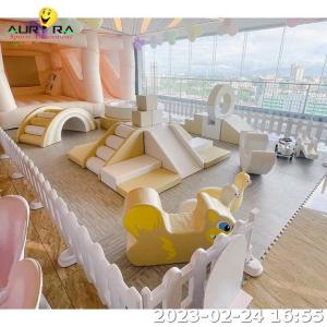Wholesale Kids Soft Play Equipment White Indoor Outdoor Rental Hire Climbing Tunnel from china suppliers