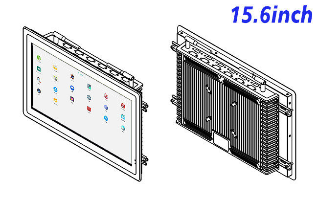 15.6-Inch Compact Android Display for Factory Dashboards and Security Solutions