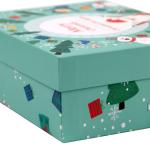 CMYK Printing Christmas Packaging Boxes Christmas Gift Boxes With Lids Tray