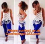 Summer Crop Tops Crochet Top Knit Summer Style Women Tops Cropped Halter White