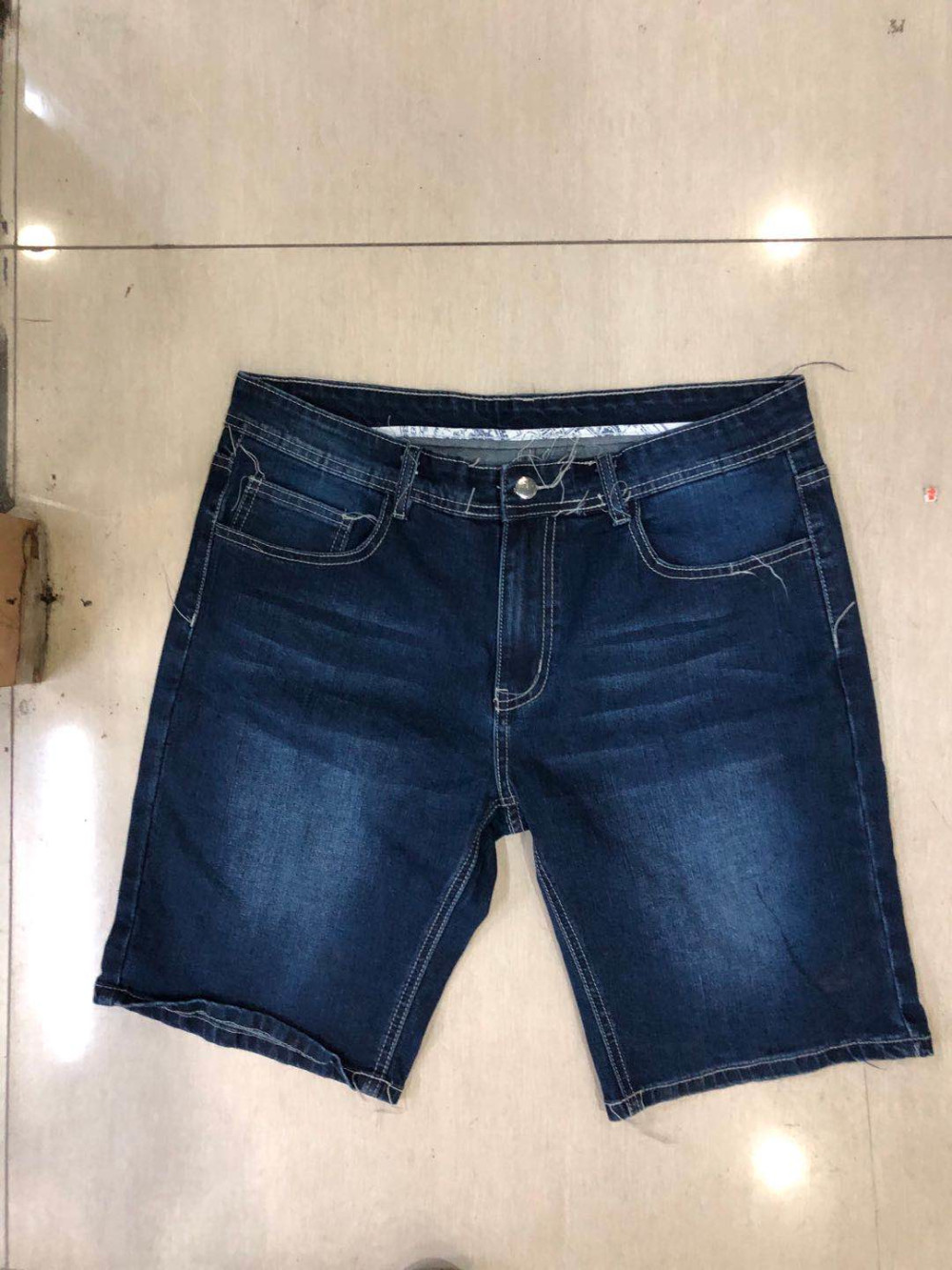 Stockpapa Mens Stretch Denim Shorts 77% Cotton 22% Polyester